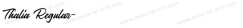 Thalia Regular字体转换